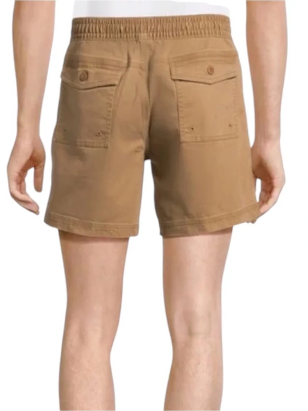 George Men’s Twill Pull-On Shorts with Drawstring Waist